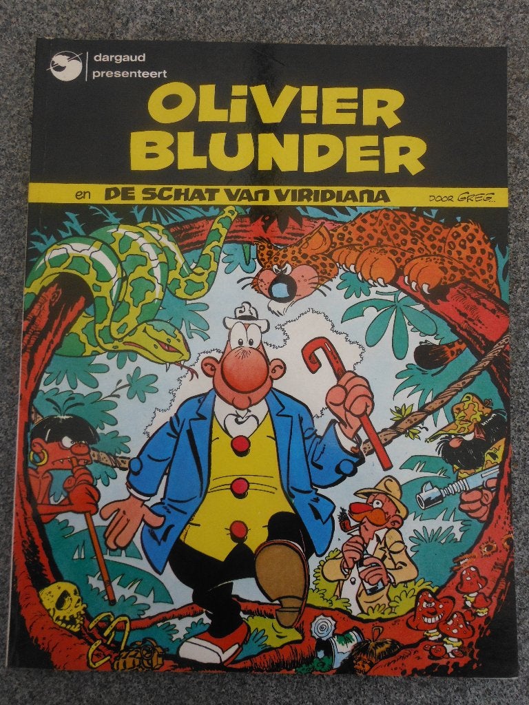 Olivier Blunder en de schat van Viridiana. 1982., Eén stripboek, Ophalen of Verzenden, Gelezen