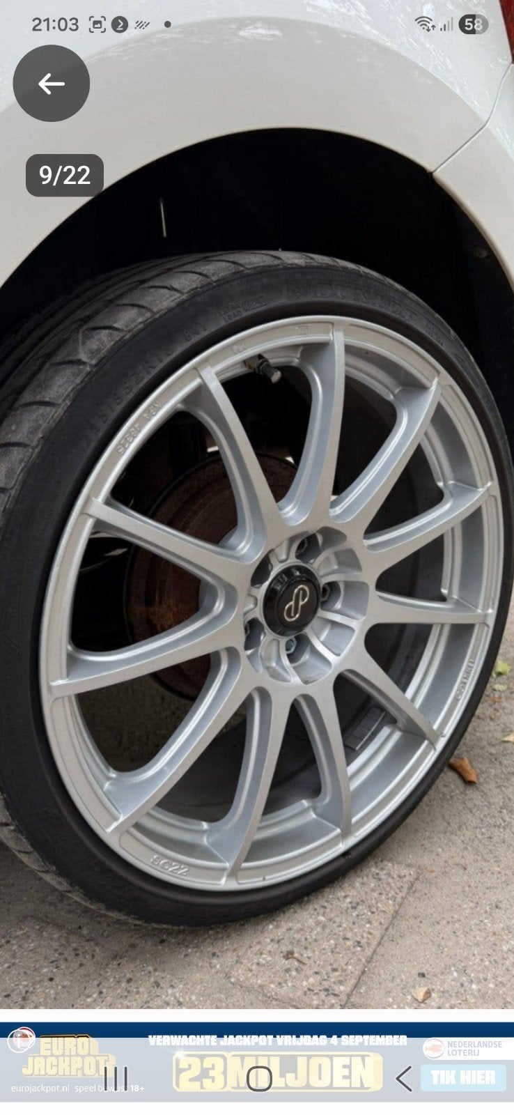 Unieke Enkei SC22 WAKASA 17 inch velgen, opnieuw gestraald, Ophalen of Verzenden, Gereviseerd