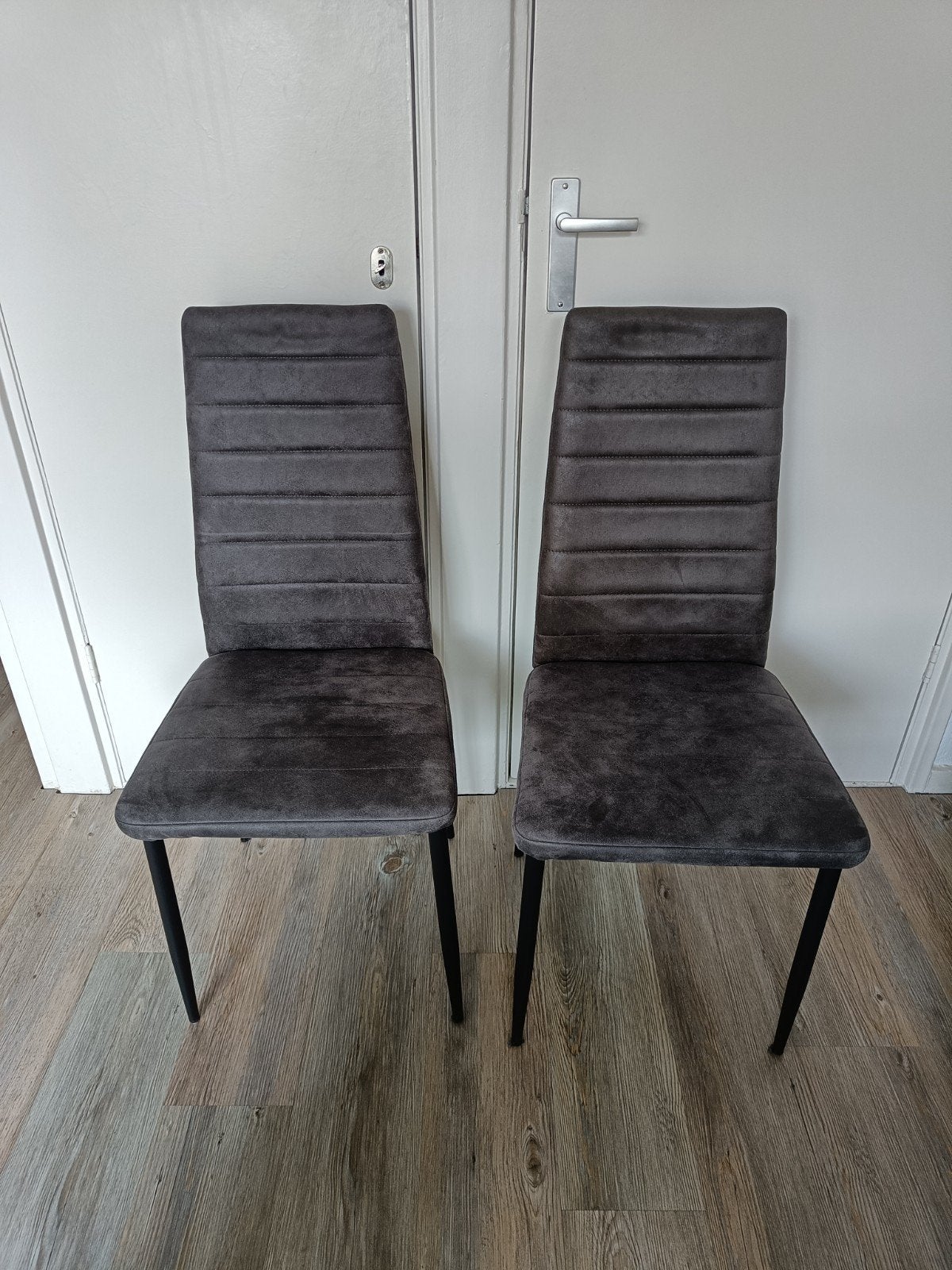 Eet stoelen 4 stuks, Ophalen, Leer, Zo goed als nieuw, Vier