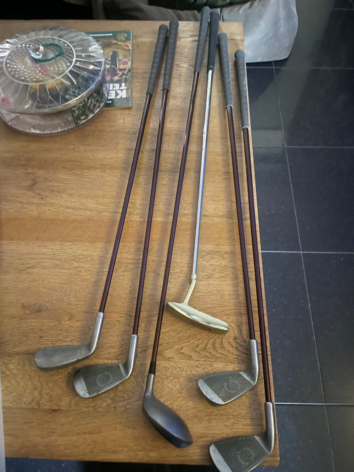 Complete golfset met tas en accessoires