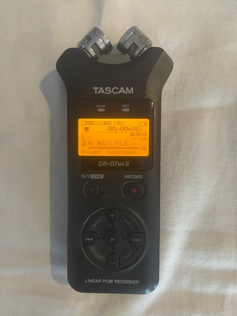 Tascam DR-07mkII Lineaire PCM Recorder, Ophalen of Verzenden, Zo goed als nieuw, Overige typen