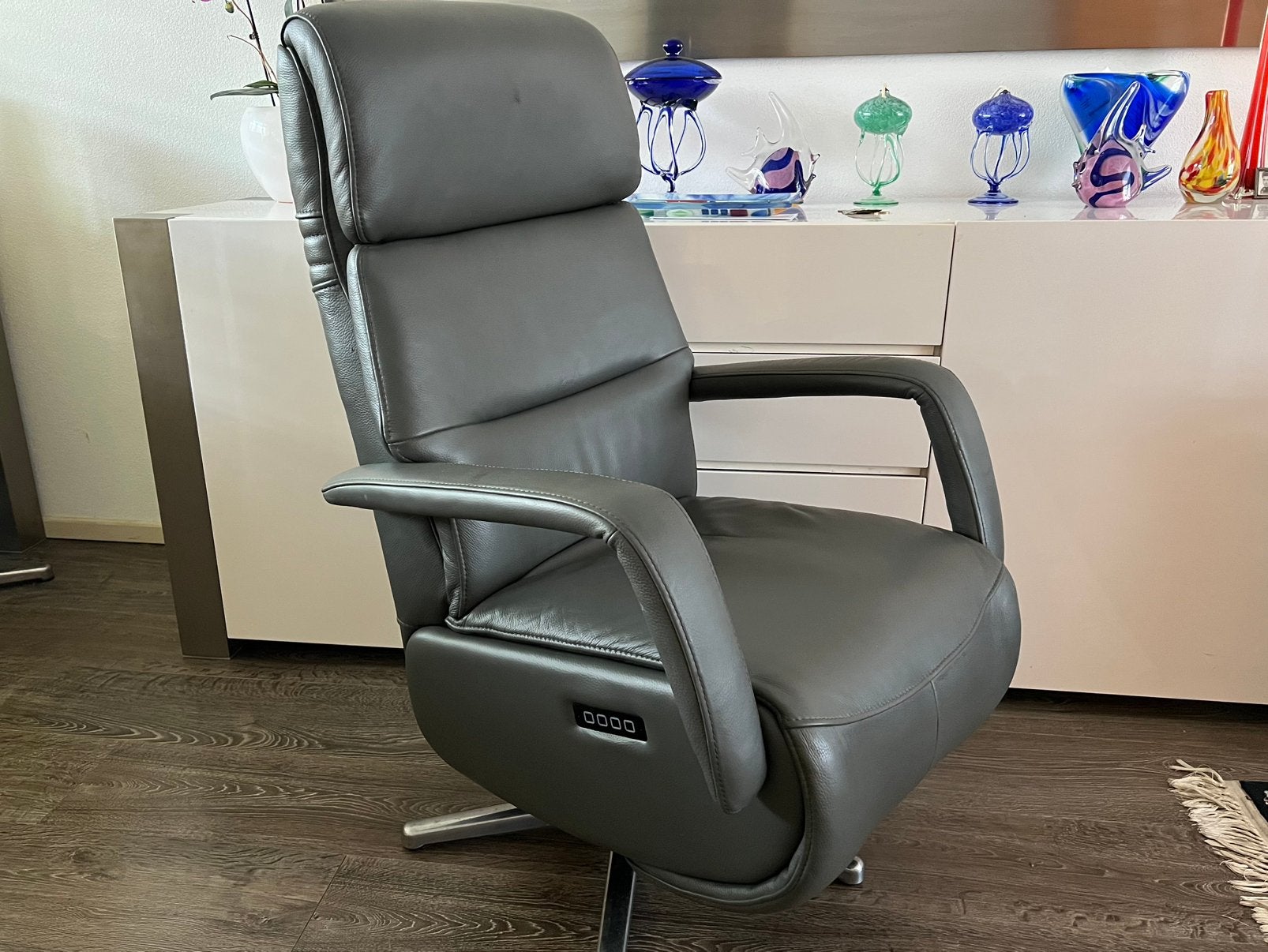 MONTEL Relaxfauteuil/relaxstoel op accu/relax fauteuil, Ophalen, Zo goed als nieuw, Leer, Relax stoel/relax fauteuil/relaxstoel/relaxfauteuil/fauteuil