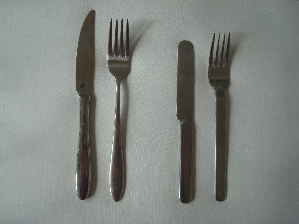 Bestek BK Amstel, Vliet, Gouwe en restant, Gebruikt, Los bestek, Ophalen of Verzenden, Rvs of Chroom
