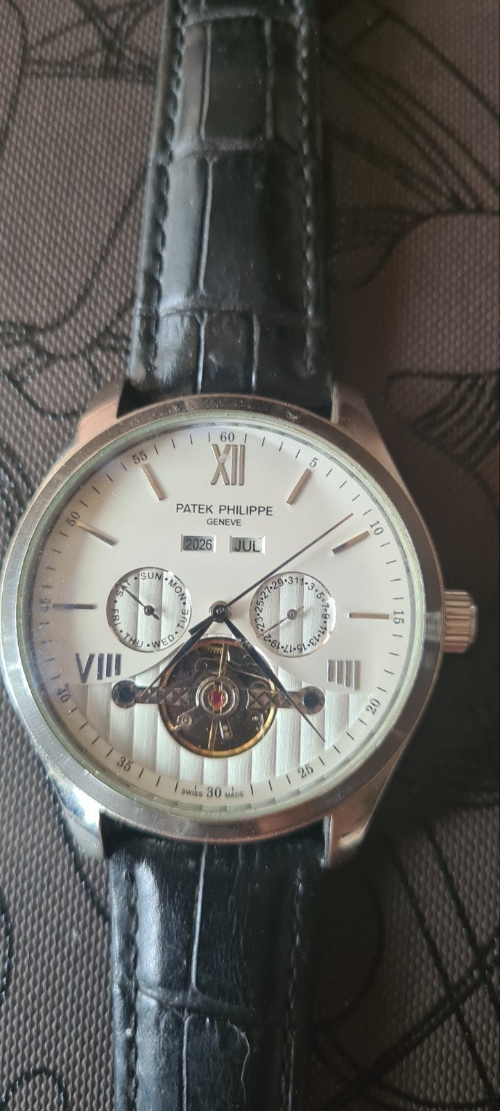 Patek Philippe Horloge Nieuw in Luxe Kist, Overige merken, Leer, Polshorloge, Nieuw