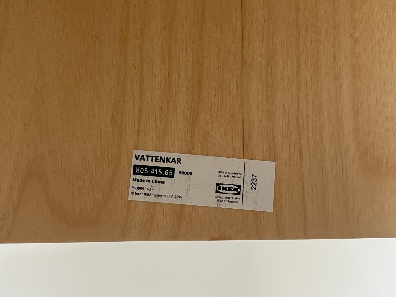 IKEA VATTENKAR Monitorstandaard - Beukenfineer, Ophalen, Gebruikt