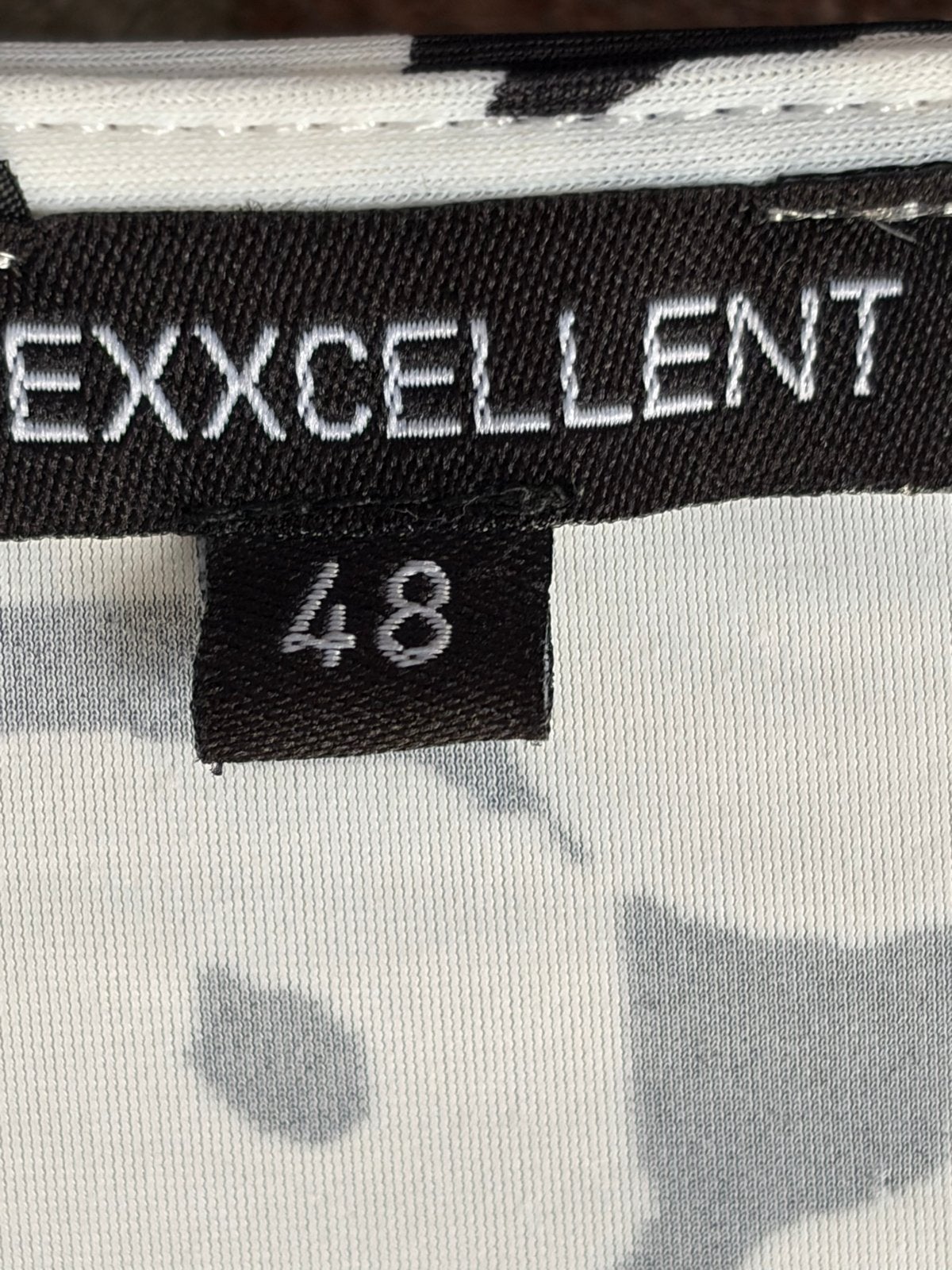 Exxcellent Wikkeljurk Zwart/Wit Maat 48, Kleding | Dames, Zwart, Maat 46/48 (XL) of groter, Ophalen of Verzenden, Zo goed als nieuw