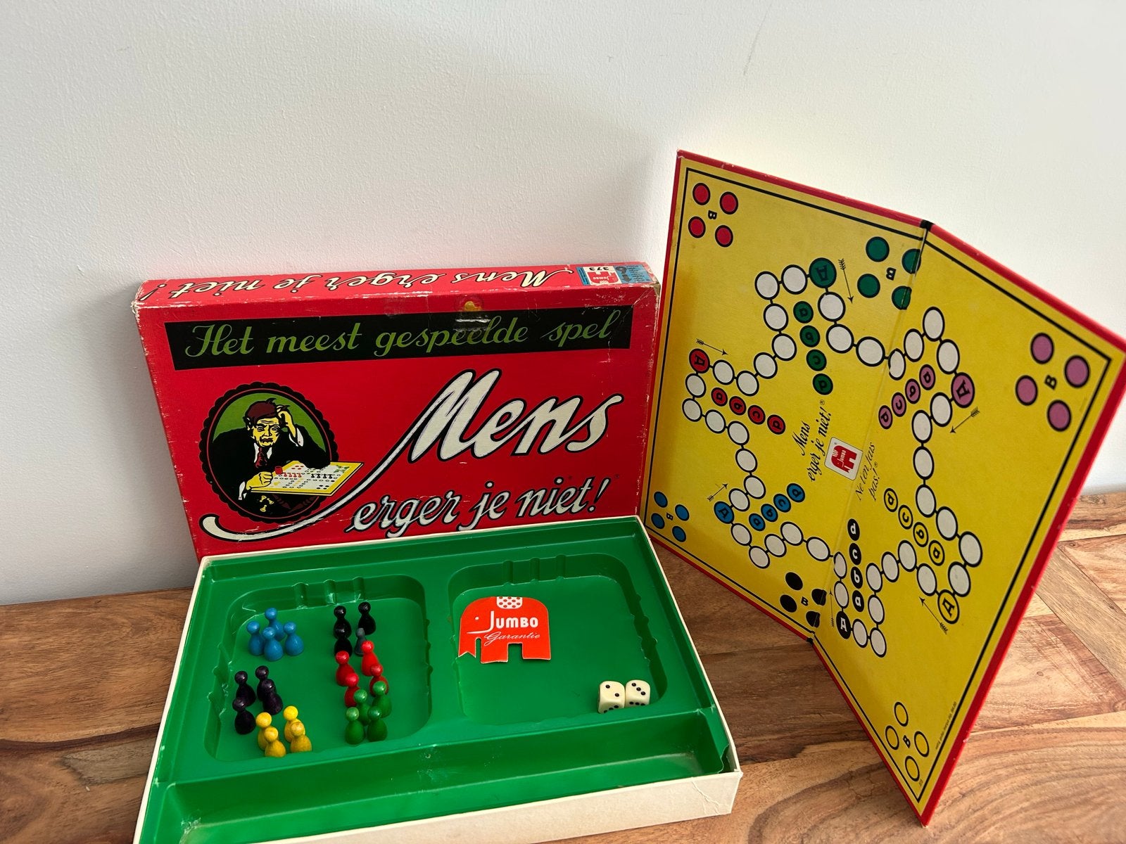 Vintage Mens Erger Je Niet! Bordspel van Jumbo, Drie of vier spelers, Ophalen of Verzenden, Gebruikt