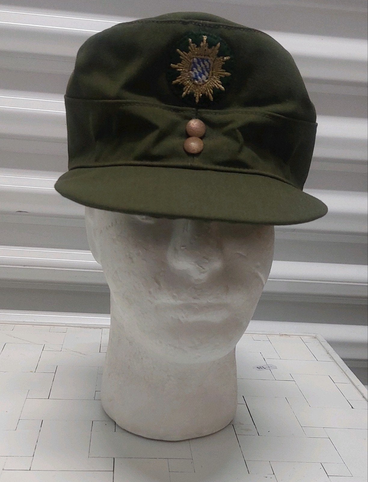 Duitse polizei pet Beieren jaren 70, Ophalen of Verzenden, Overige soorten, Duitsland, Helm of Baret