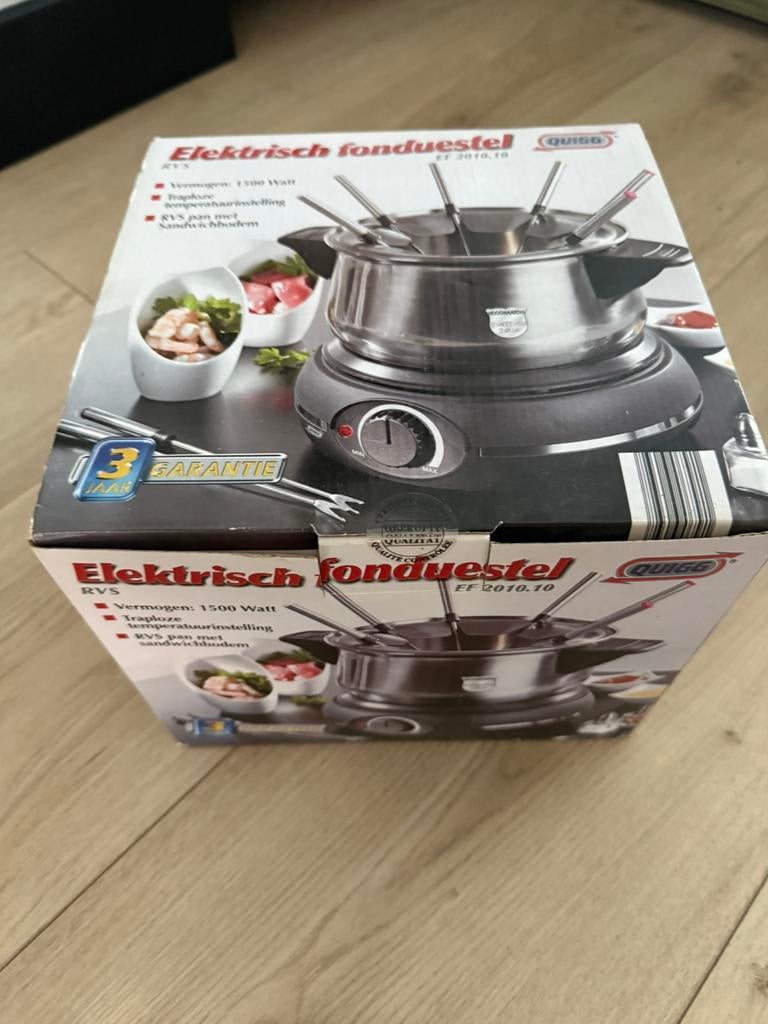 Electrisch fonduestel, Witgoed en Apparatuur, Ophalen, Zo goed als nieuw, Elektrisch, Fondueset
