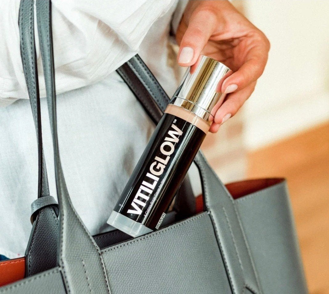 Vitiliglow make-up camouflage vitiligo 100ml, Verzenden, Nieuw, Bruin, Make-up