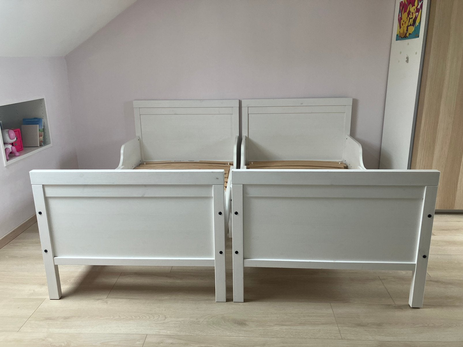 2x meegroeibed ikea Sundvik, Kinderen en Baby's, Ophalen, Gebruikt, 70 tot 85 cm, Lattenbodem