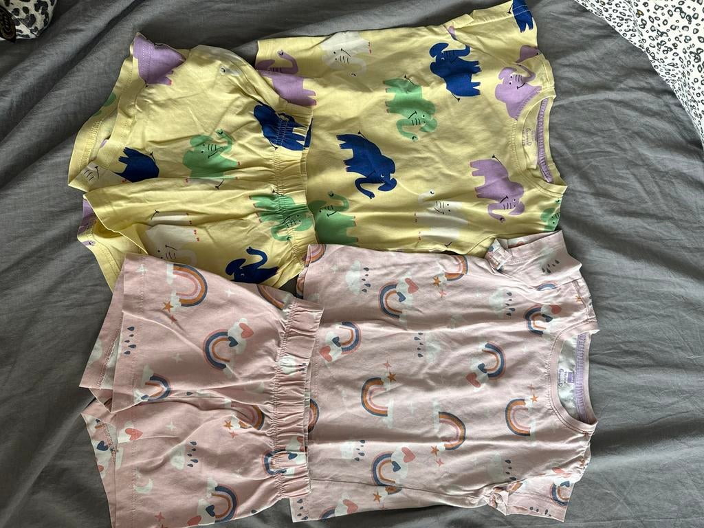Hema pyjama’s maat 98/110, Ophalen of Verzenden, Zo goed als nieuw, Meisje, Nacht- of Onderkleding