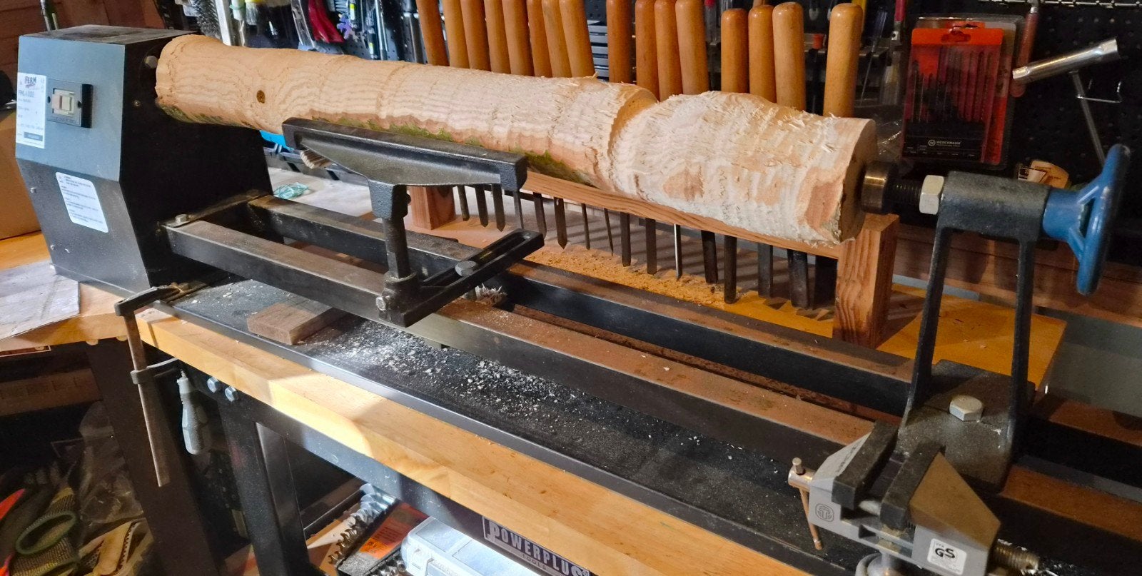 Hout Draaibank FERM FWL1000, Doe-het-zelf en Verbouw, Ophalen, Gebruikt, Houtdraaibank, 1000 mm of meer