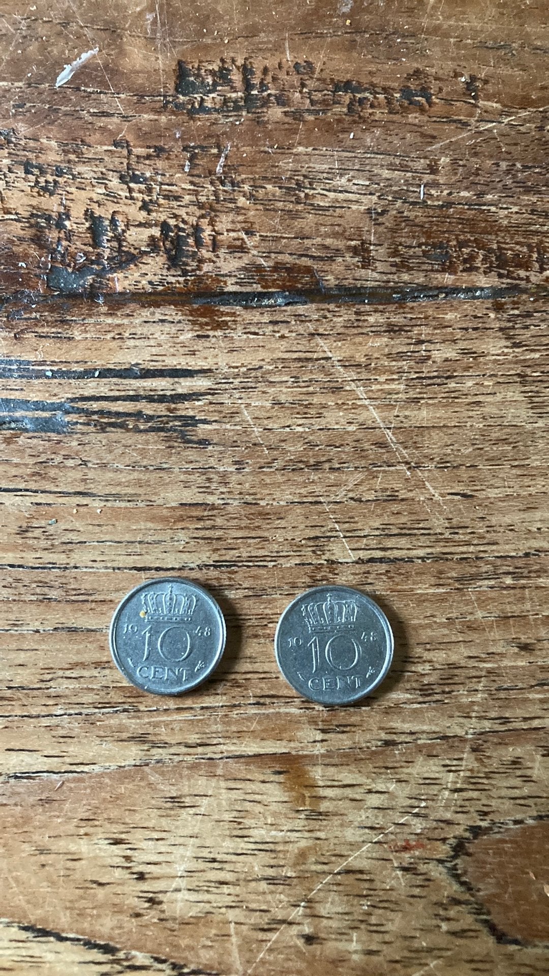 Dubbeltje 1948 Koningin Wilhelmina, Postzegels en Munten, Munten | Nederland, Ophalen of Verzenden, Koningin Wilhelmina, 10 cent