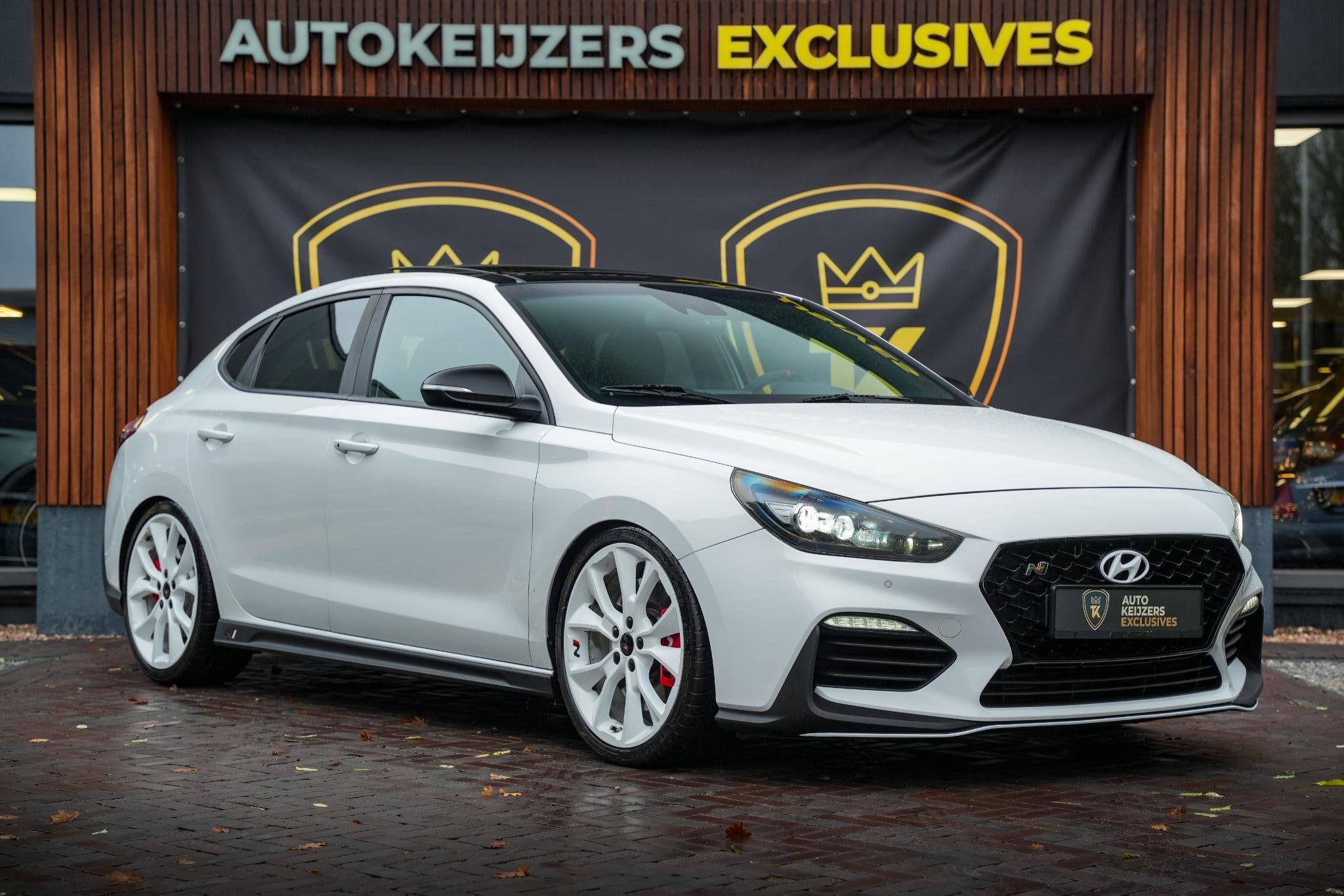 Hyundai i30 Fastback 2.0 T-GDI N1 Panodak Pops And Bangs Nav, Auto's, 1998 cc, Stof, Euro 6, 4 cilinders