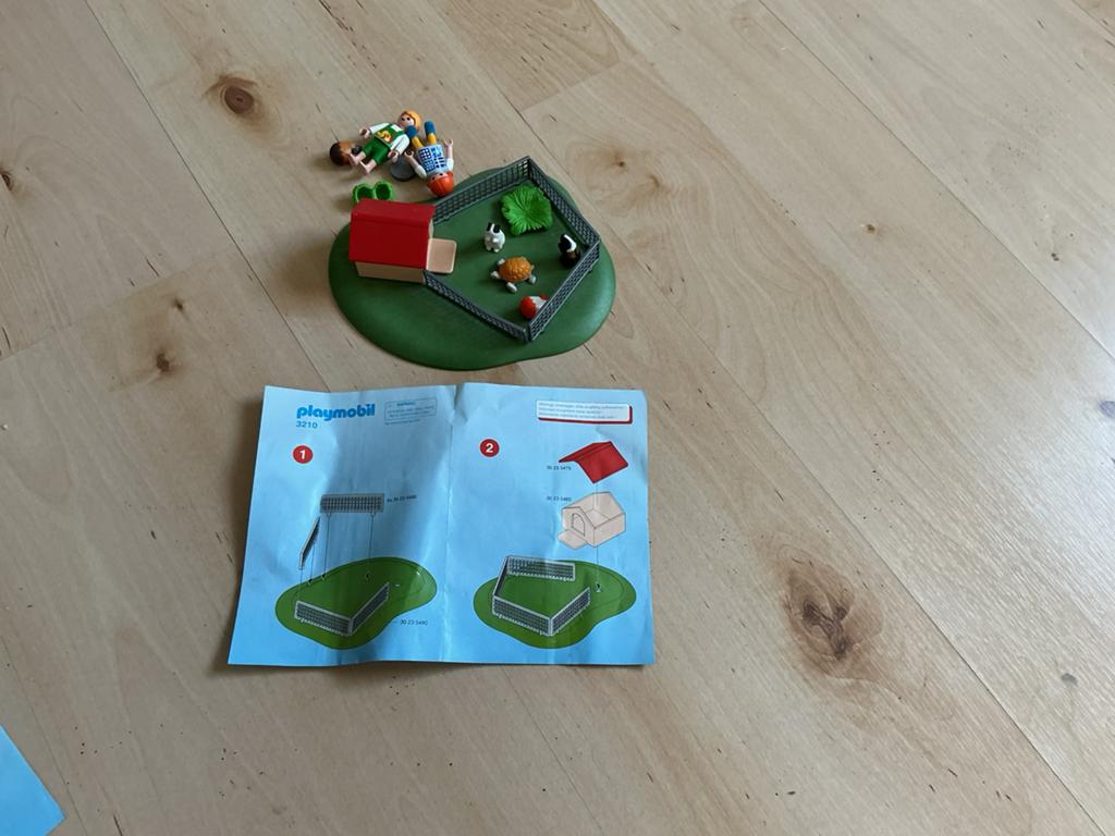 Playmobil - kinderen met cavia’s - nummer 3210, Ophalen of Verzenden, Gebruikt, Complete set