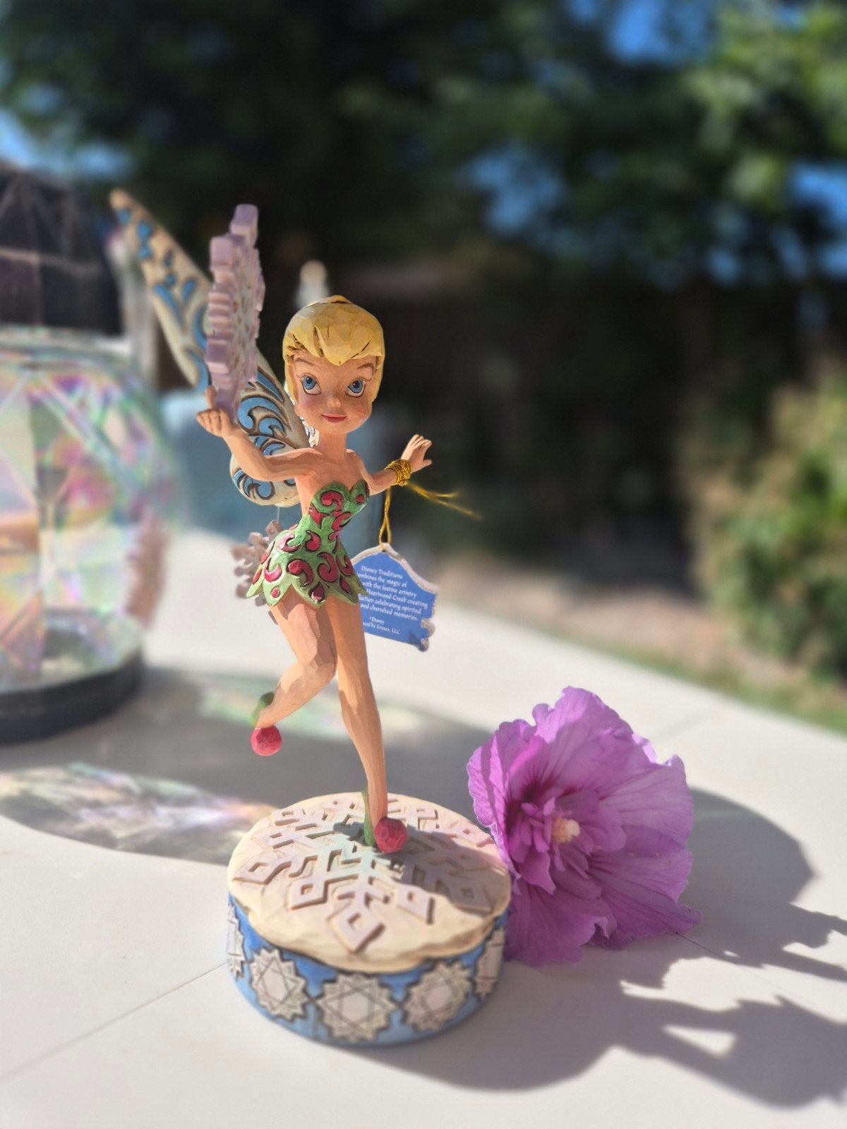 Tinkerbell Jim Shore Beeldje - Retired Winter Wonderland, Ophalen of Verzenden, Zo goed als nieuw, Beeldje of Figuurtje