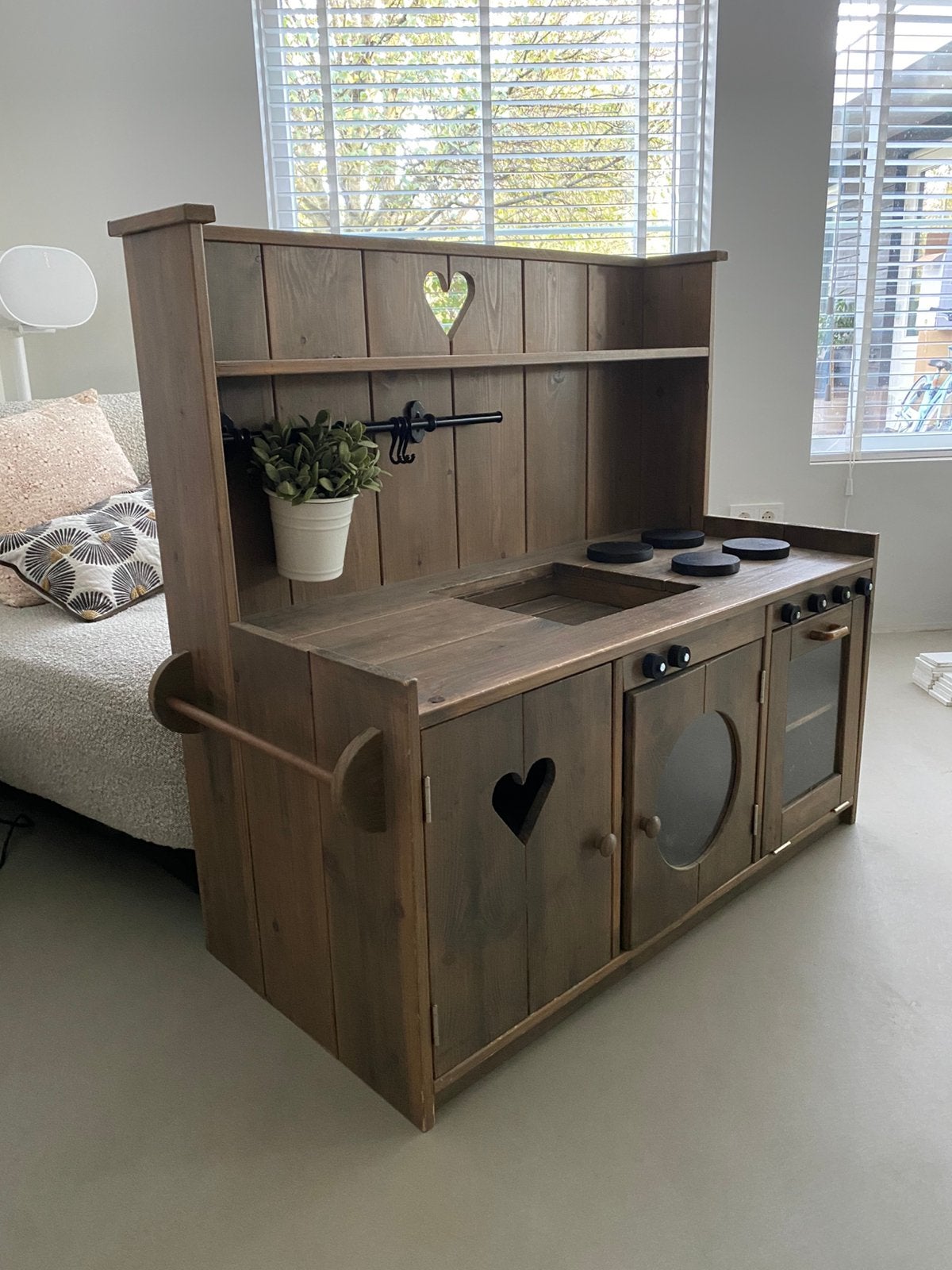 Houten kinderkeukentje / speelkeuken, Ophalen, Gebruikt, Hout, Speelkeuken