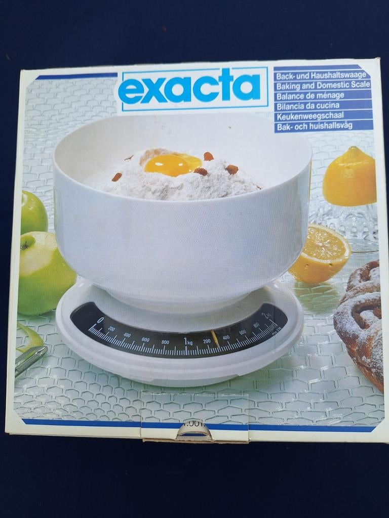 Exacta Keukenweegschaal met kom - Nieuw in doos, Witgoed en Apparatuur, Onderdelen en Toebehoren, Ophalen of Verzenden, Nieuw