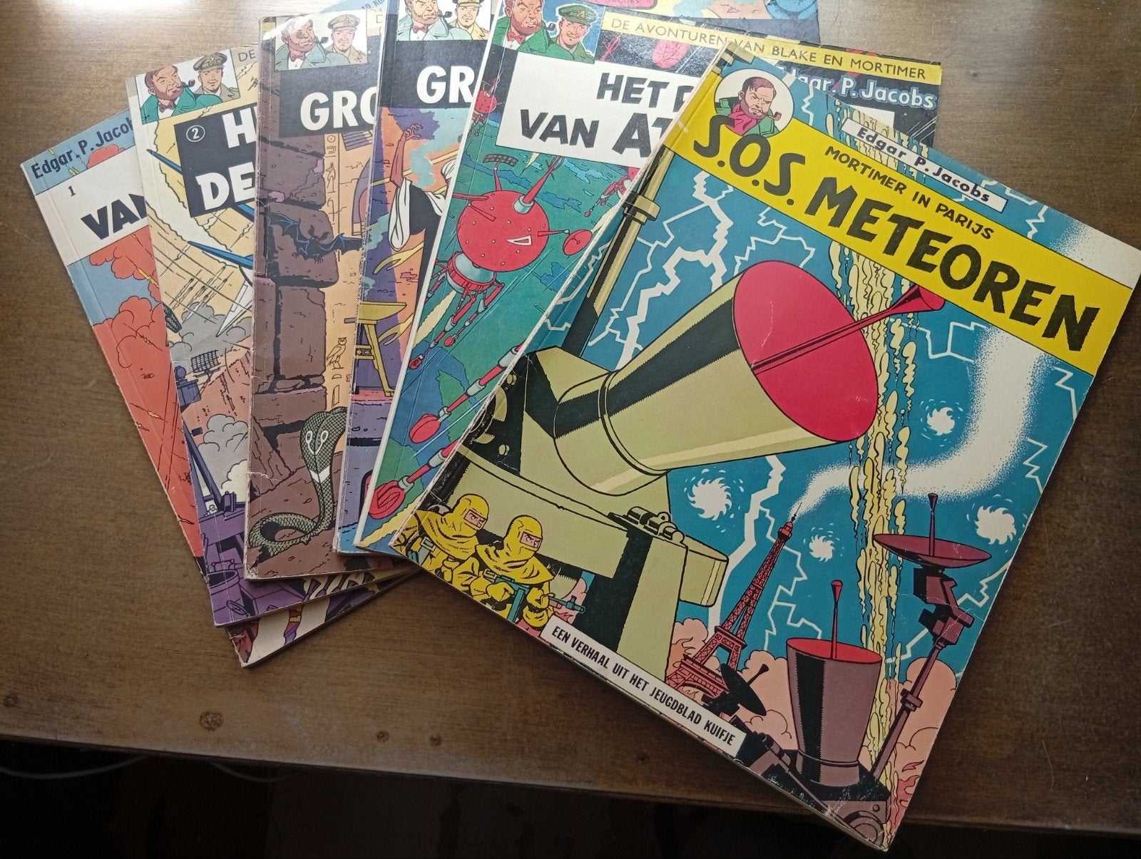 Blake & Mortimer, Deel 1 t/m 12! vanaf 1970! zie achterkant, Meerdere stripboeken, Ophalen of Verzenden, Gelezen