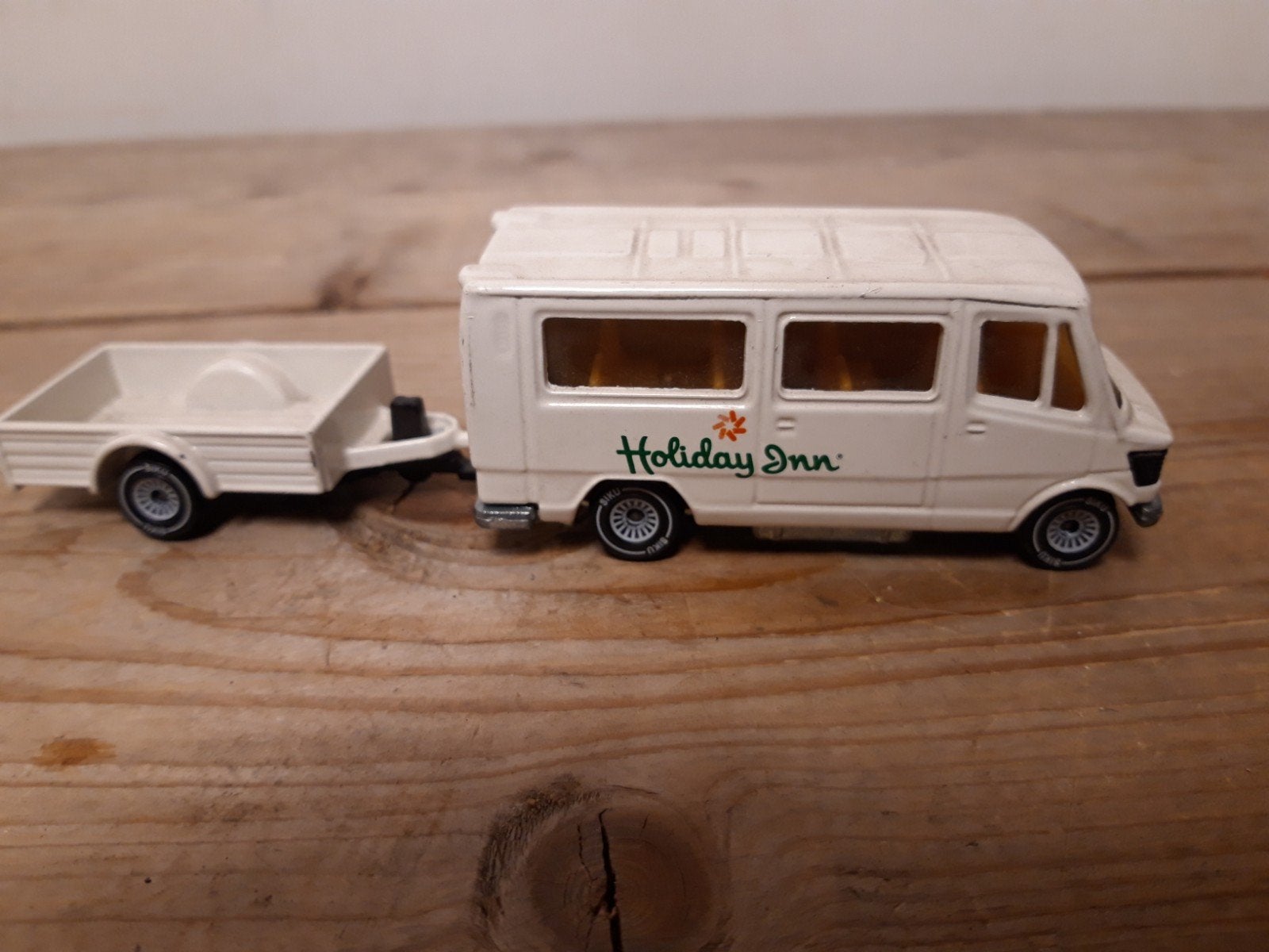 siku 1918 mercedes bus met aanhanger holiday inn, Ophalen of Verzenden, Gebruikt, Bus of Vrachtwagen, SIKU