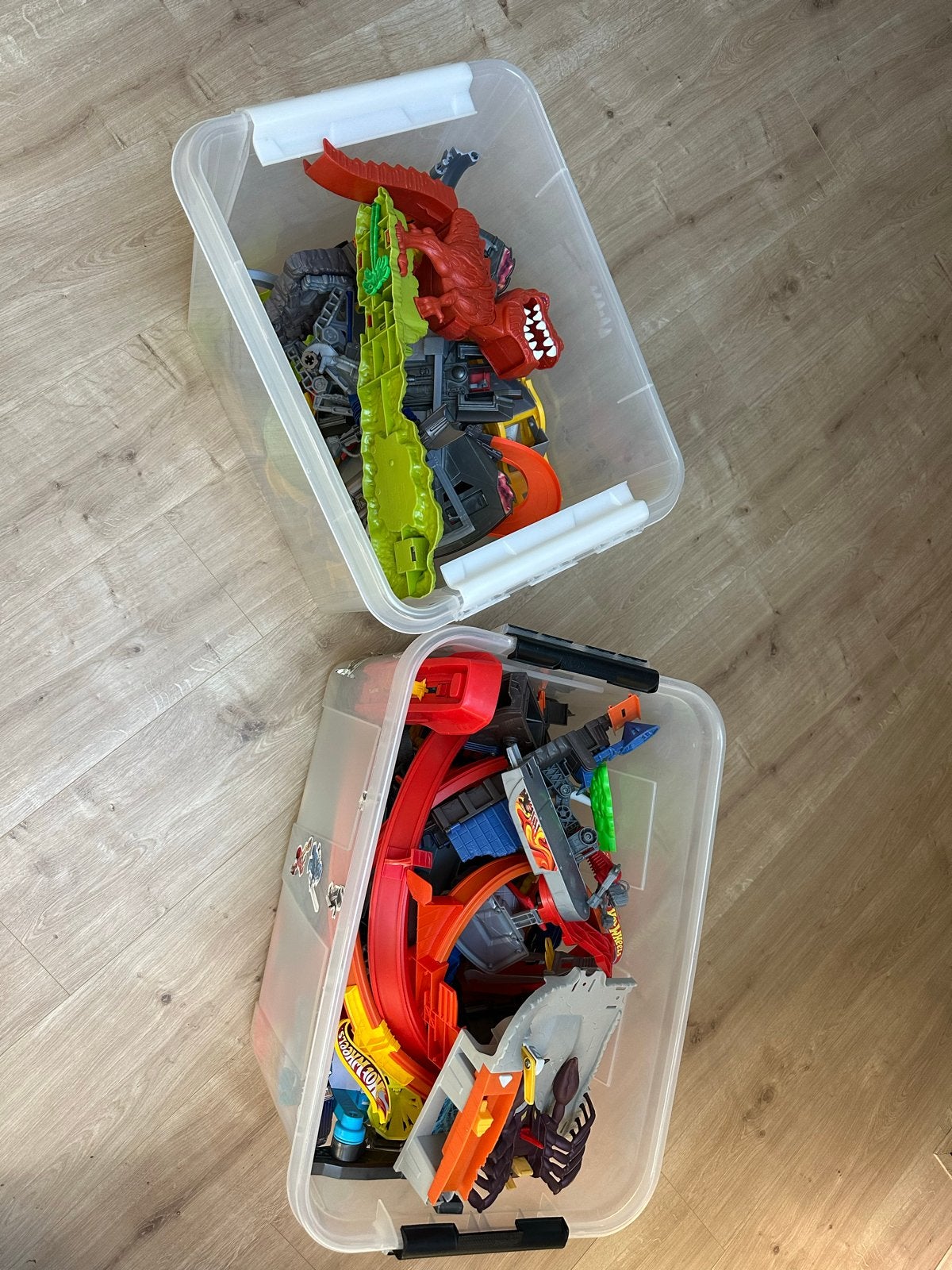 Grote Hot Wheels Racebaan Collectie - Gebruikt, Kinderen en Baby's, Ophalen of Verzenden, Met looping, Racebaan, Gebruikt