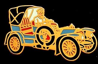 Mercedes- Benz type Simplex 1902 pin-emaille, Verzenden, Nieuw, Transport, Speldje of Pin