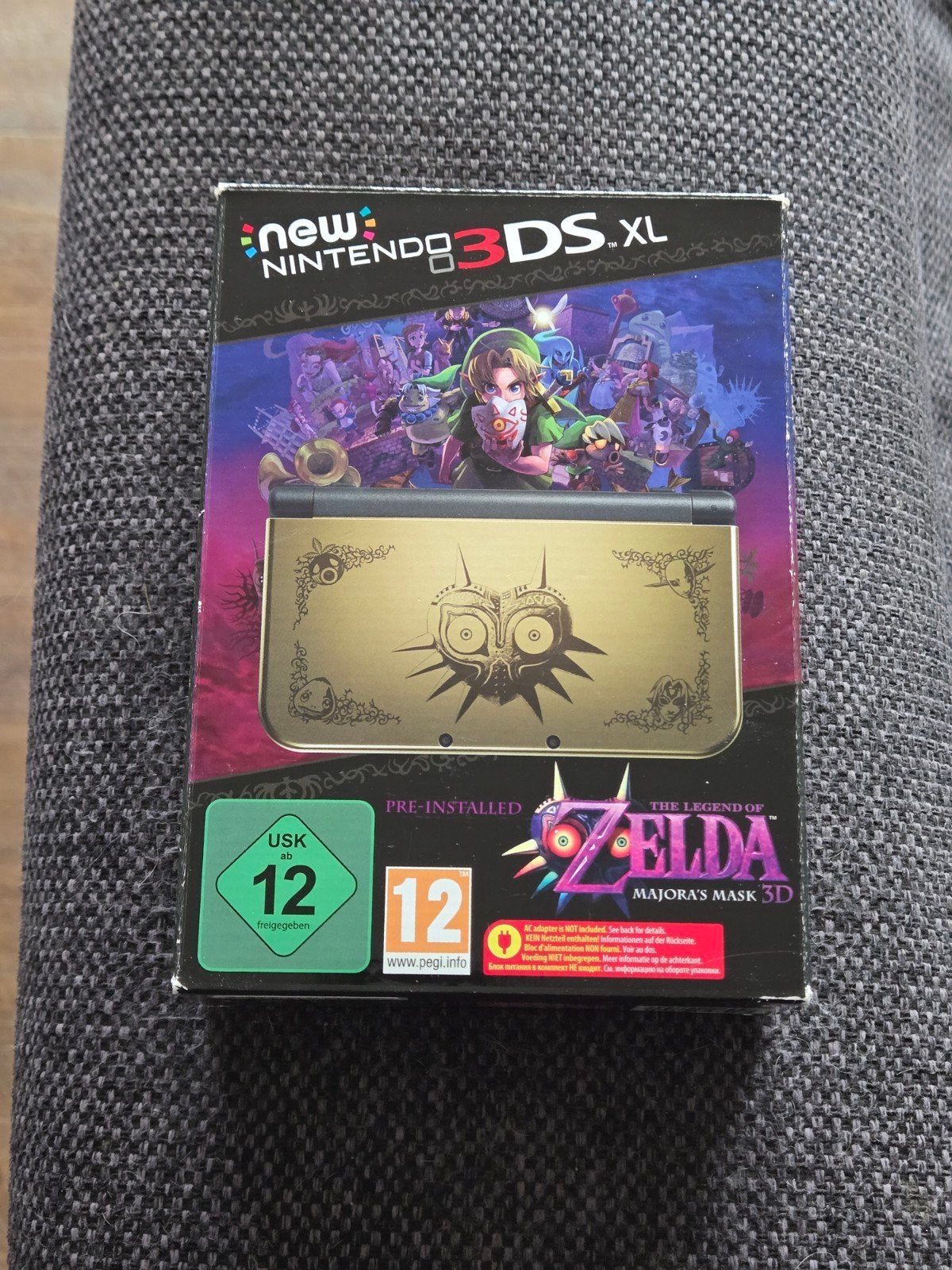 Nintendo New 3DS XL Majora's Mask Edition Top IPS, Ophalen, Zo goed als nieuw, Zwart, 3DS XL