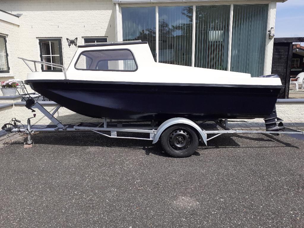 vissersboot, Watersport en Boten, Vis- en Consoleboten, Ophalen, Gebruikt, Tot 10 pk, Buitenboordmotor