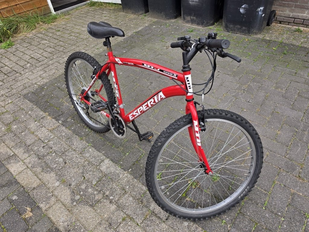 Mountainbike fiets Esperia 26 inch/50cm frame ZoGoedAlsNieuw, Fietsen en Brommers, Velgrem, 49 tot 53 cm, Zo goed als nieuw, Geen vering