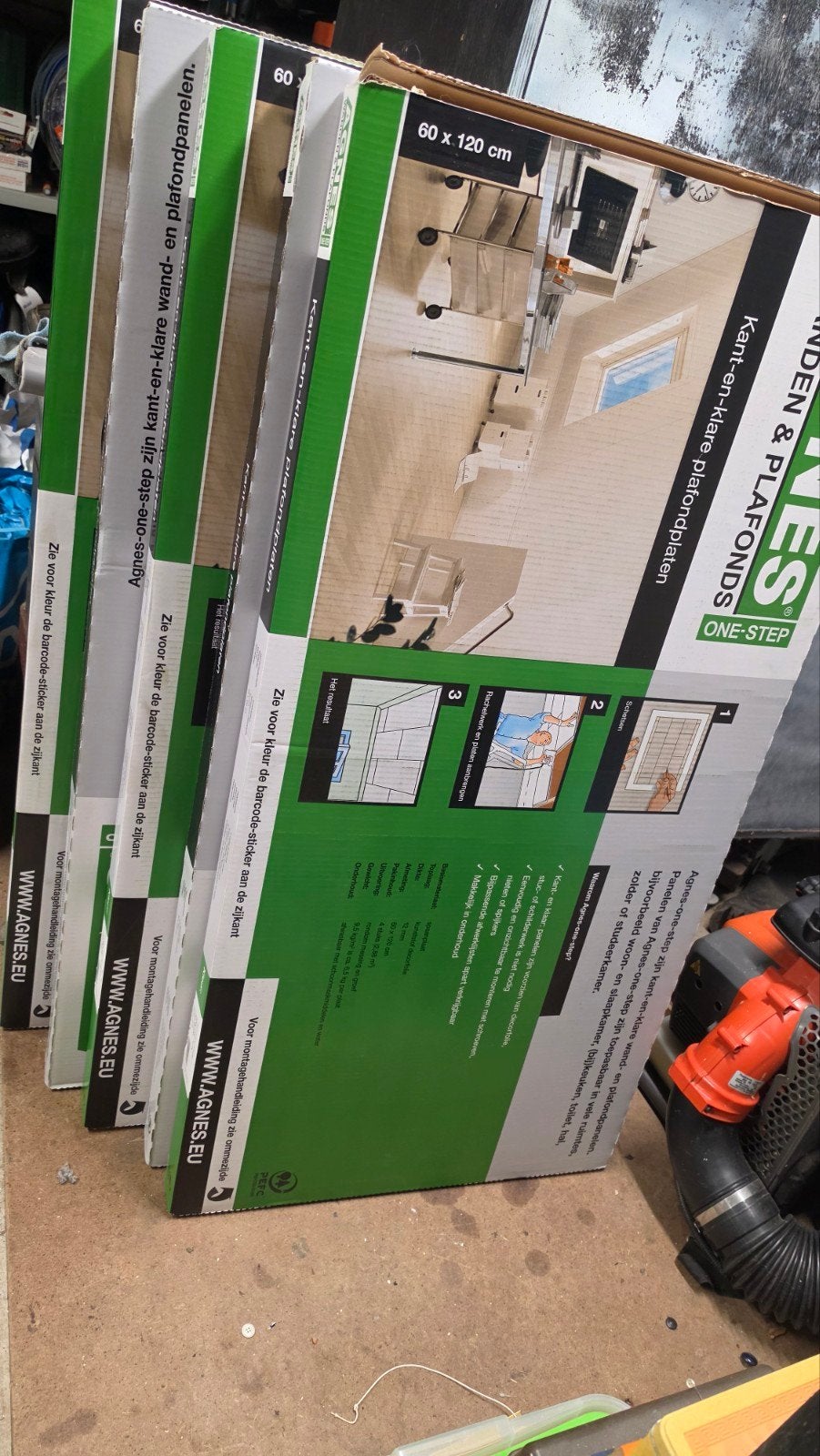 5 pakken nieuwe Agnes plafondplaten 60x120 cm, Doe-het-zelf en Verbouw, Ophalen, Nieuw