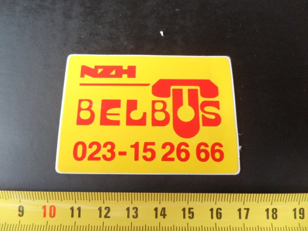 sticker Haarlem  NZH Bel Bus 023-152666, Ophalen, Zo goed als nieuw