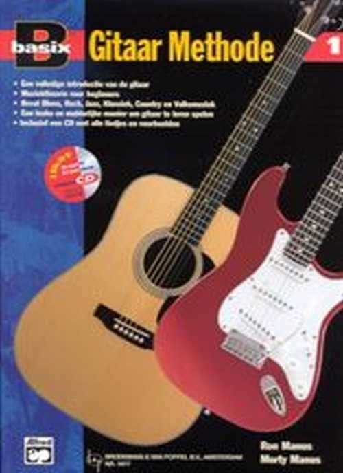'Lesboeken -Basix gitaar methode 1,2 + cd's-gitaarmethode, Overige genres, Les of Cursus, Ophalen of Verzenden, Gitaar