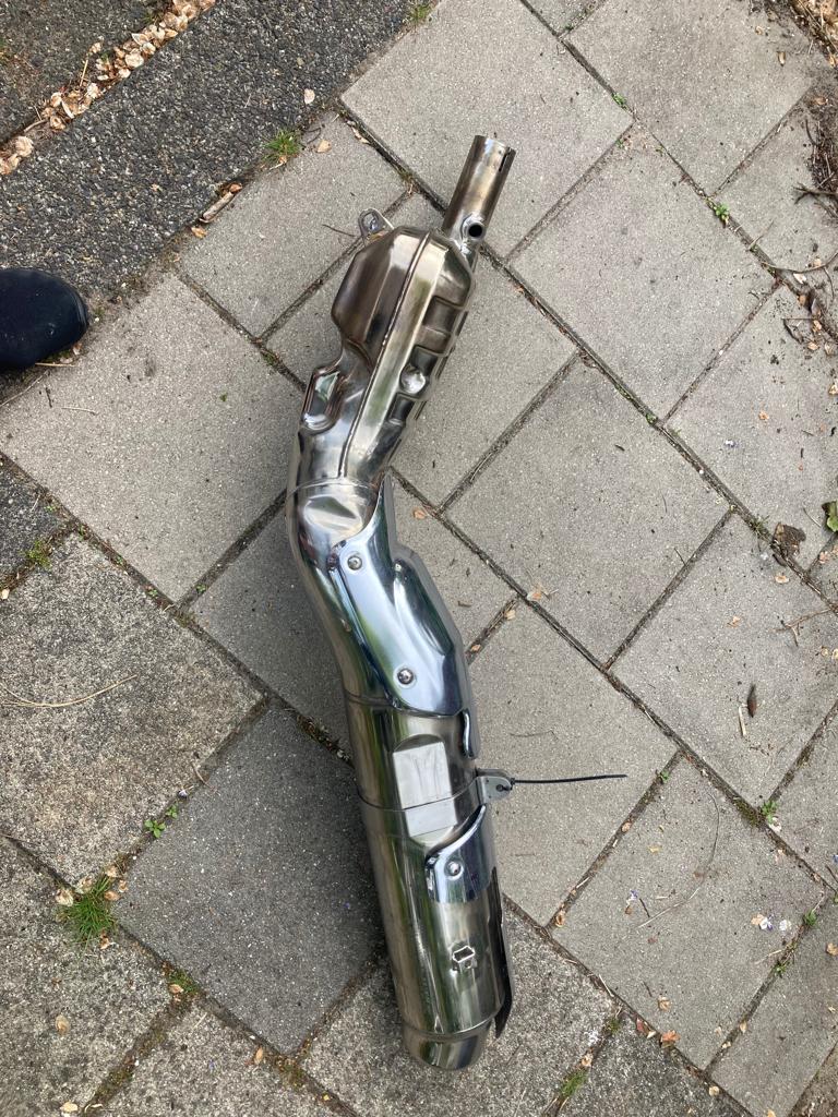 uitlaat BMW R1100GS, Motoren, Ophalen