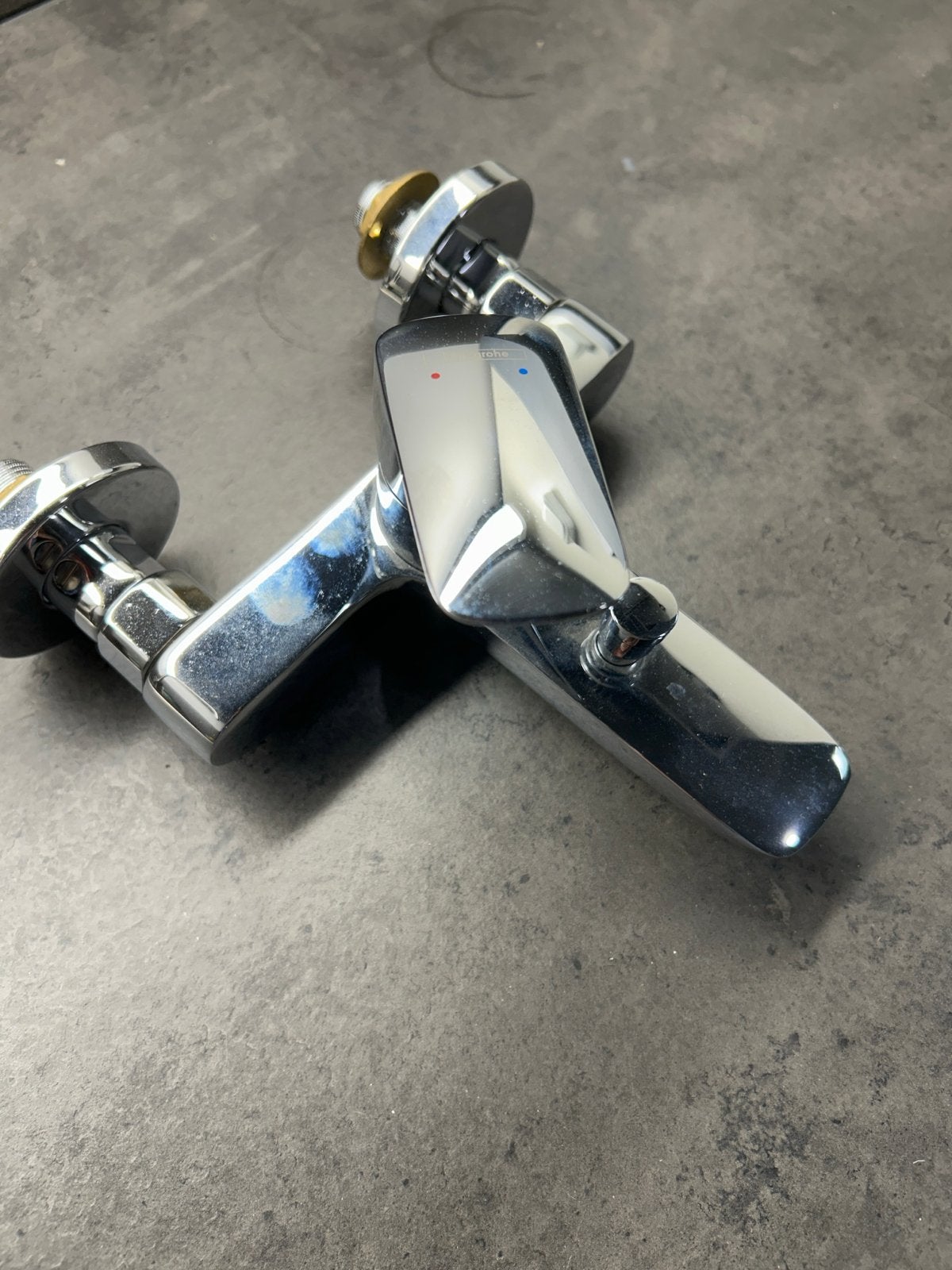Hans Grohe badkraan - Chroom, Ophalen, Gebruikt, Met bad