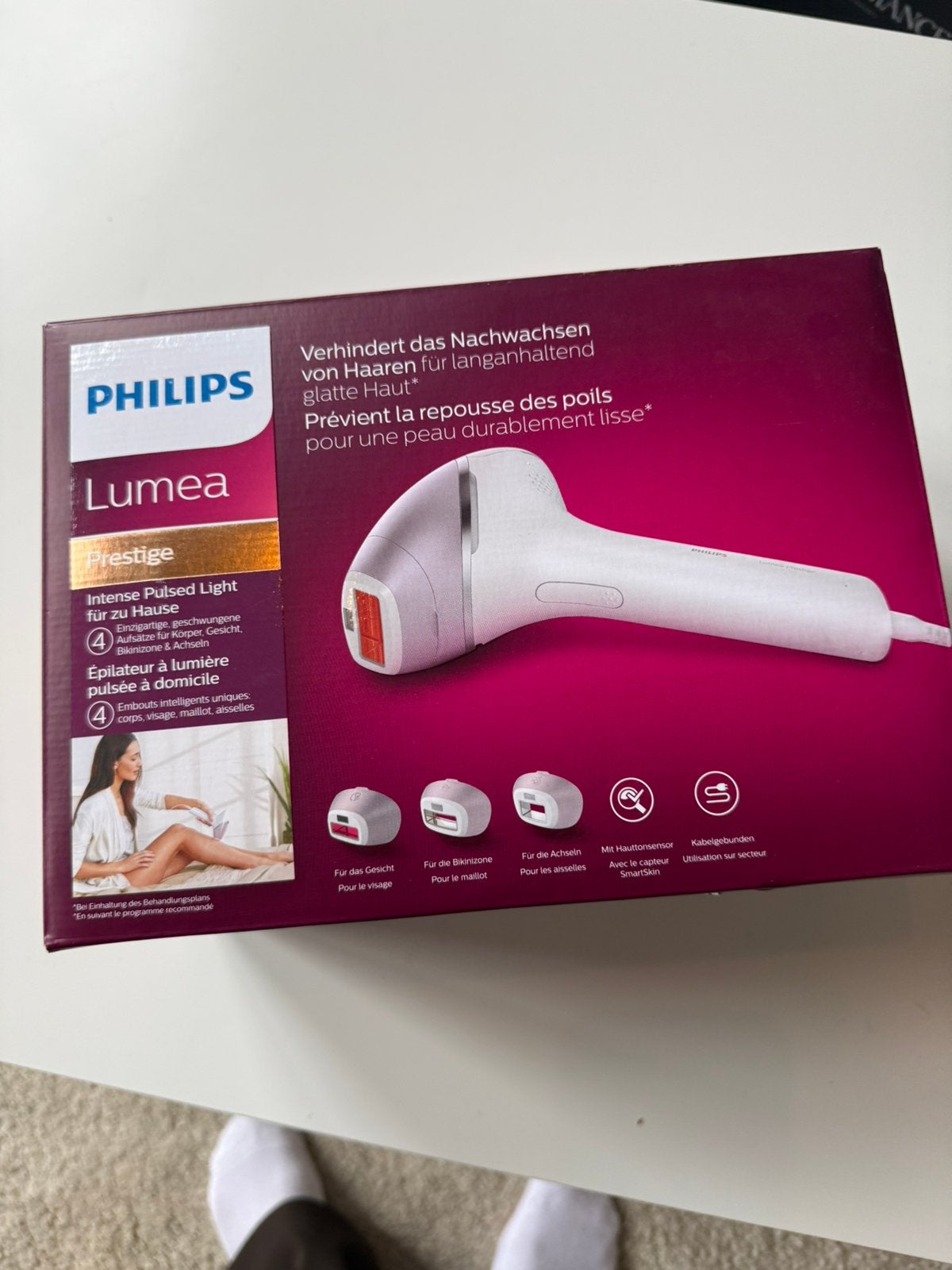 Philips lumea ontharingsset - nieuw in doos, Ophalen of Verzenden, Zo goed als nieuw, Scheren en Epileren