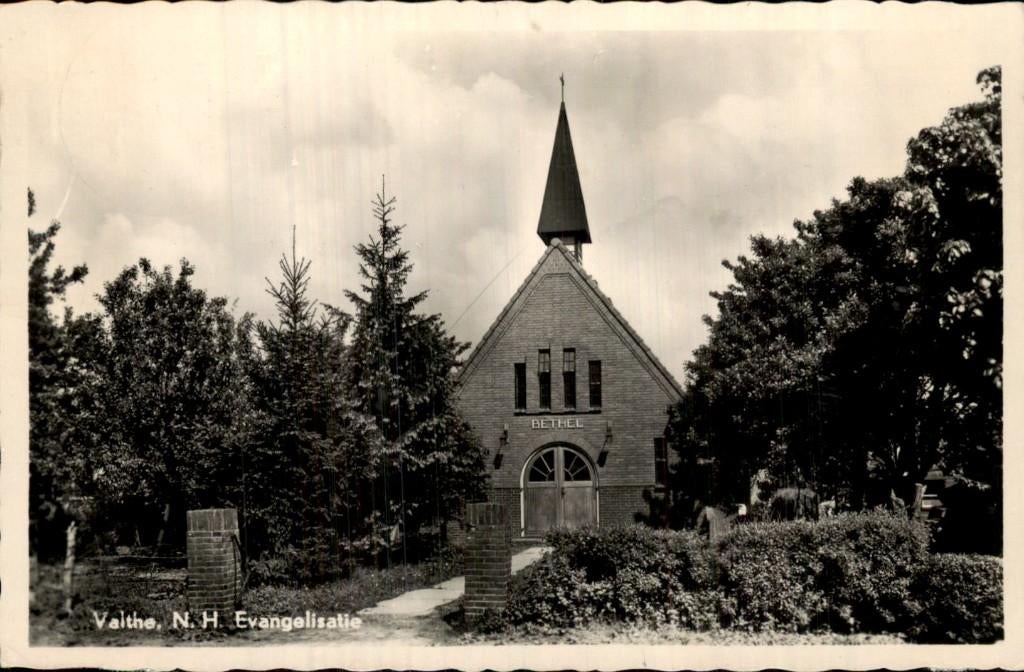 Valthe - Bethel - N.H. Evangelisatie, Ophalen of Verzenden, 1940 tot 1960, Gelopen, Drenthe