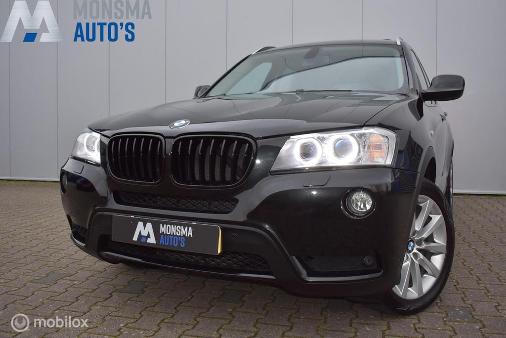 BMW X3 xDrive35i High Exe Sapphirschwarz Pano Leder Sportsto, Auto's, Automaat, Gebruikt, Zwart, Zwart