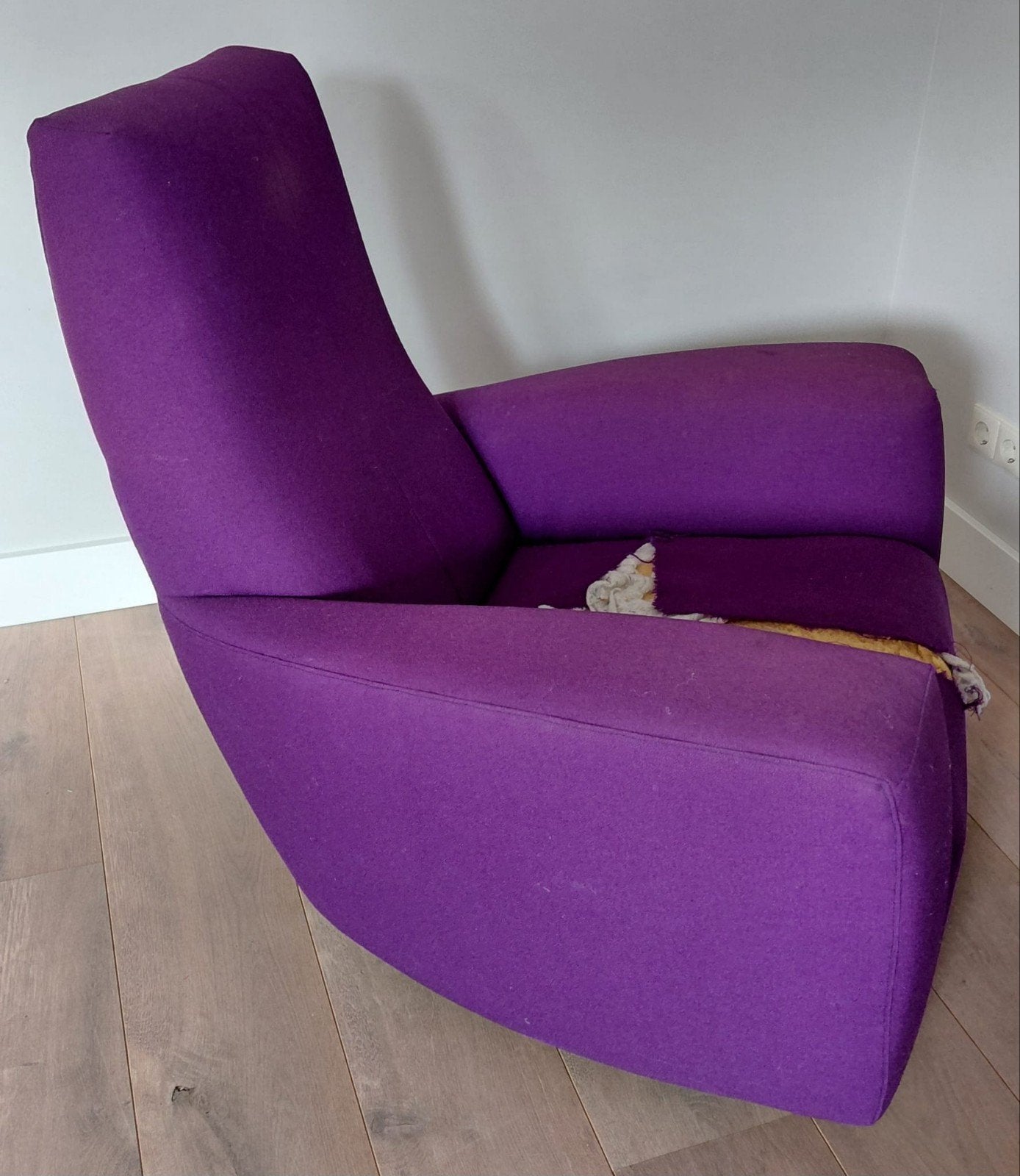 Label fauteuil Longa - Gerard v.d. Berg, Ophalen, Gebruikt, 75 tot 100 cm, 75 tot 100 cm