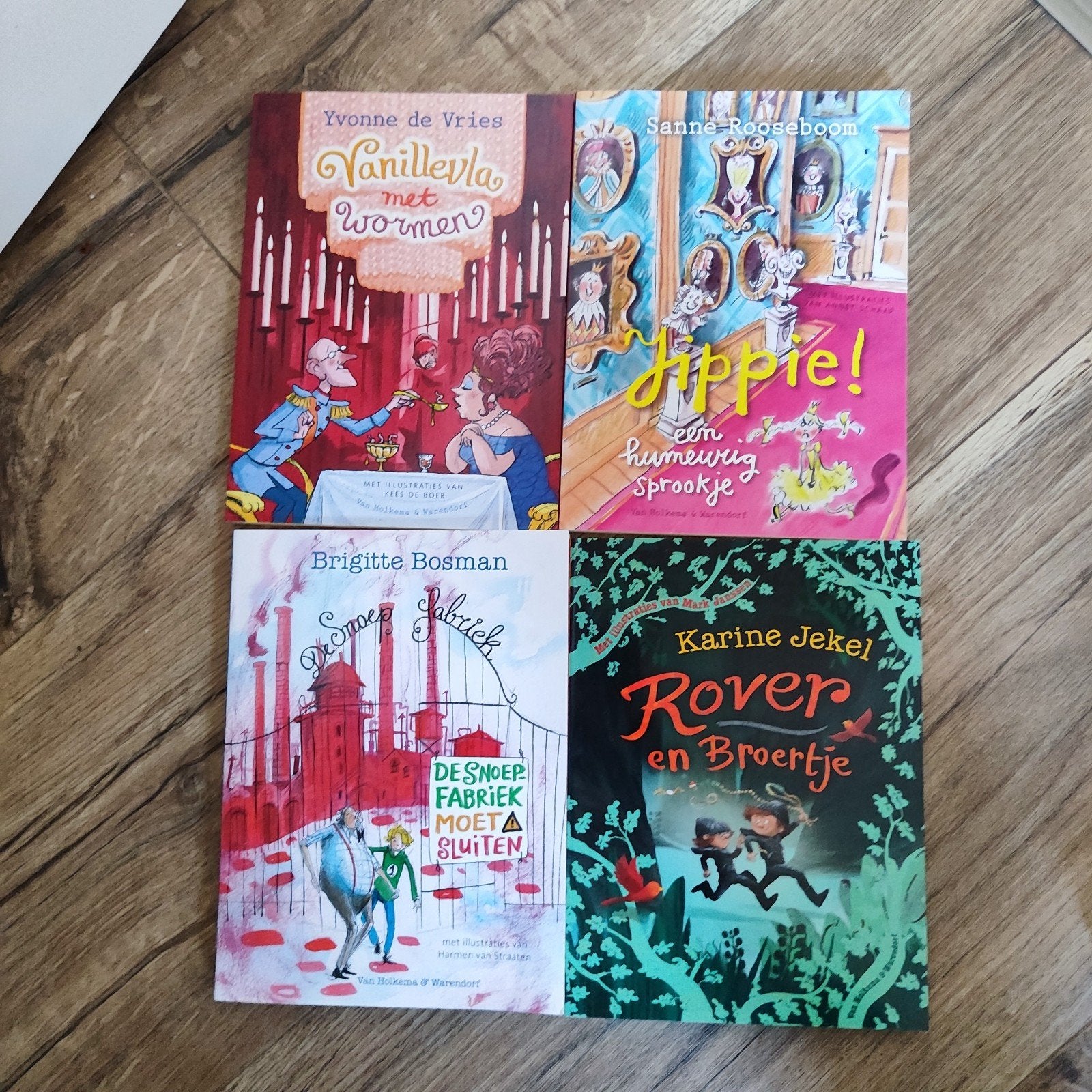 4 kinderboeken: Sprookjes, Fictie en Non-fictie, Ophalen of Verzenden, Nieuw, Sanne Rooseboom, Karine Jekel, Yvonne de Vries, Brigitte Botman