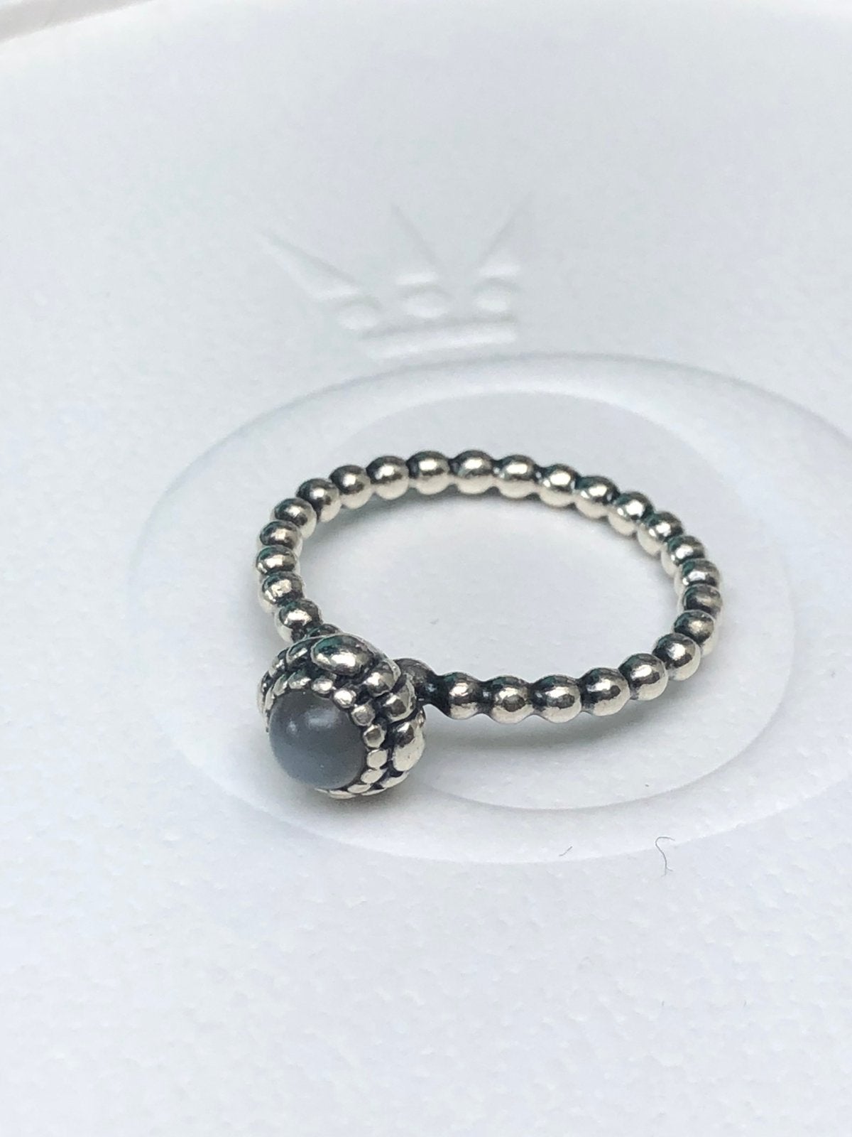Pandora birthday bloom ring 190854MSG juni maansteen maat 56, Ophalen, Zo goed als nieuw, 17 tot 18, Dame