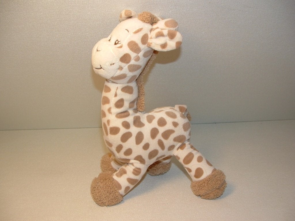 ZDT GIRAFFE PLUCHE WIT MET MET BEIGE VLEKJES OVER HET, Verzenden, Nieuw, Overige typen