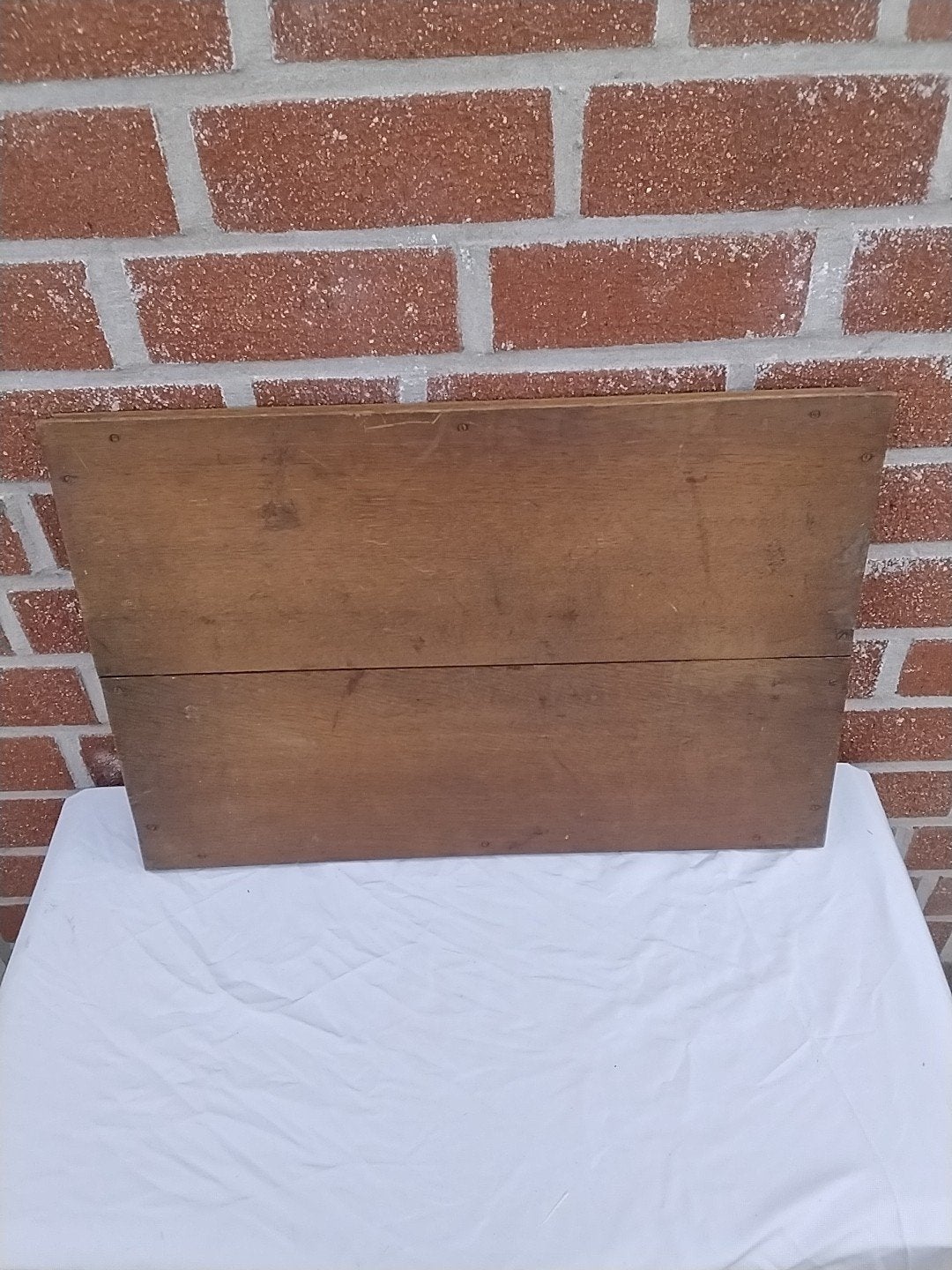 Vintage Dienblad met Oosterse Vogel en Bamboe Decoratie, Ophalen of Verzenden