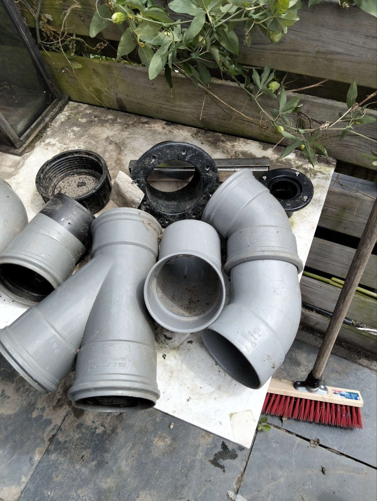 Pvc 110 voor aanleg vijver, Ophalen, Bochten, Pvc, Minder dan 2 meter