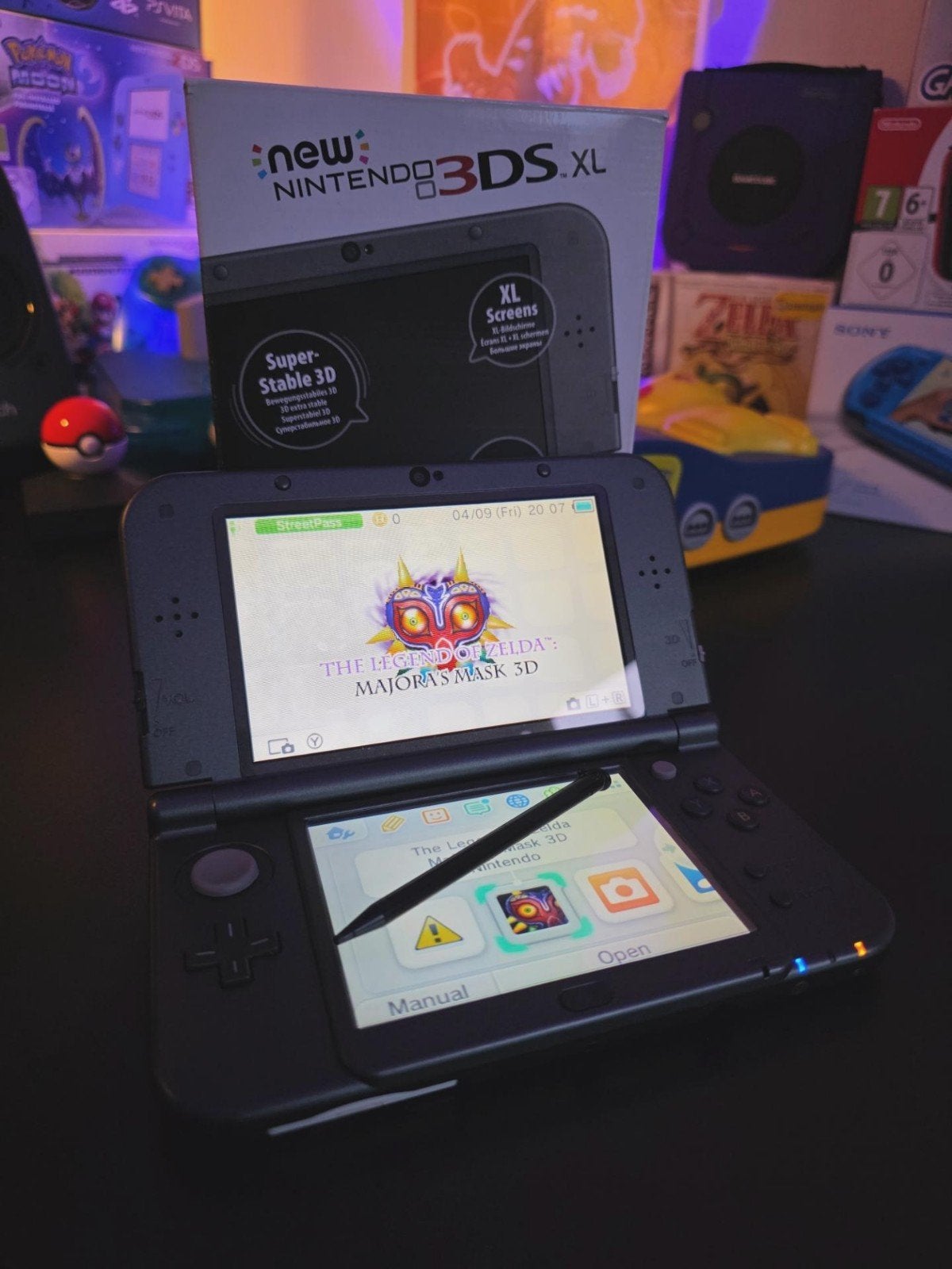 New Nintendo 3ds XL compleet in doos, Ophalen of Verzenden, Zo goed als nieuw, 3DS