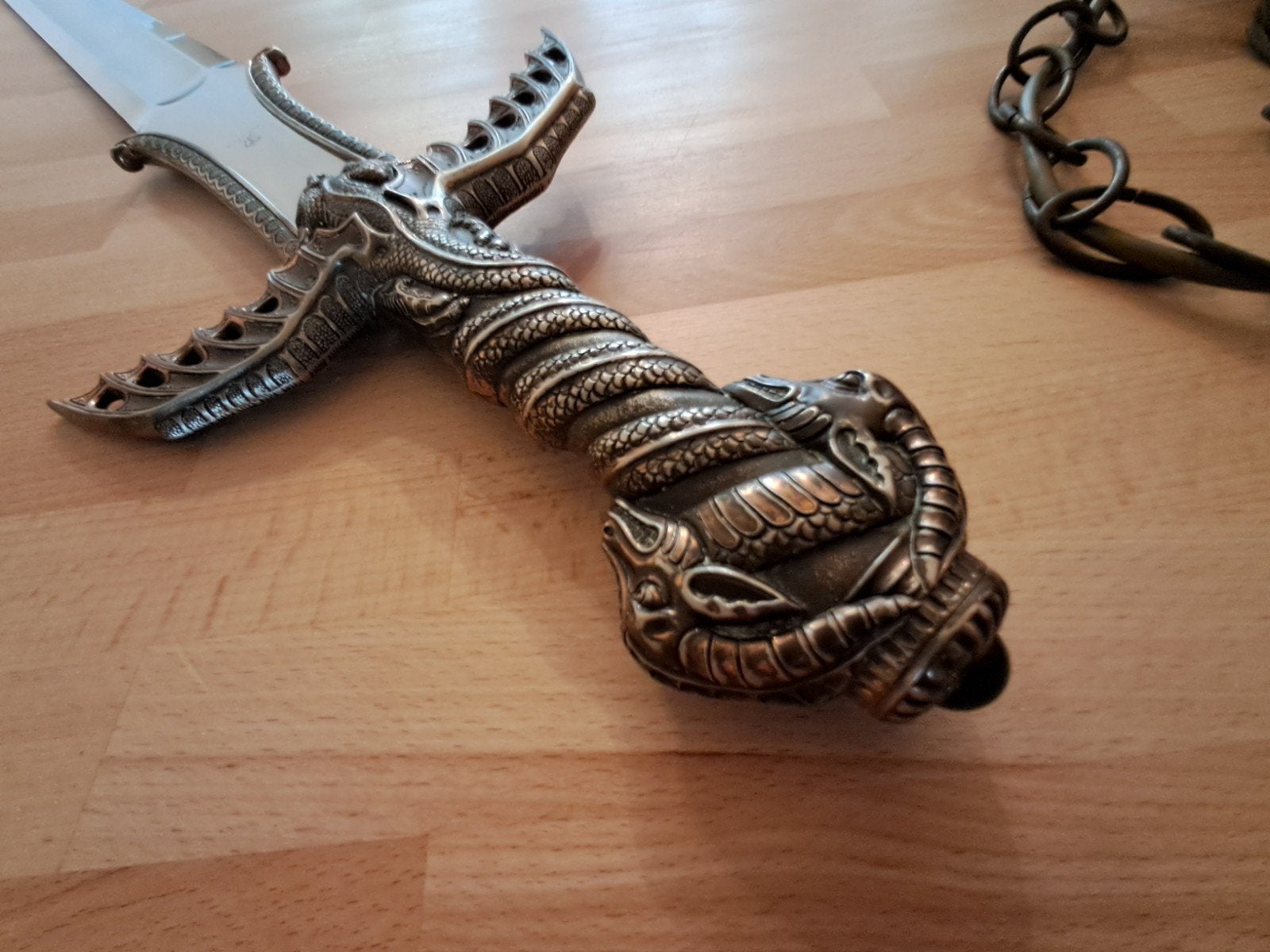 Prachtig Decoratief Zwaard (Bronzen Draak), Ophalen of Verzenden
