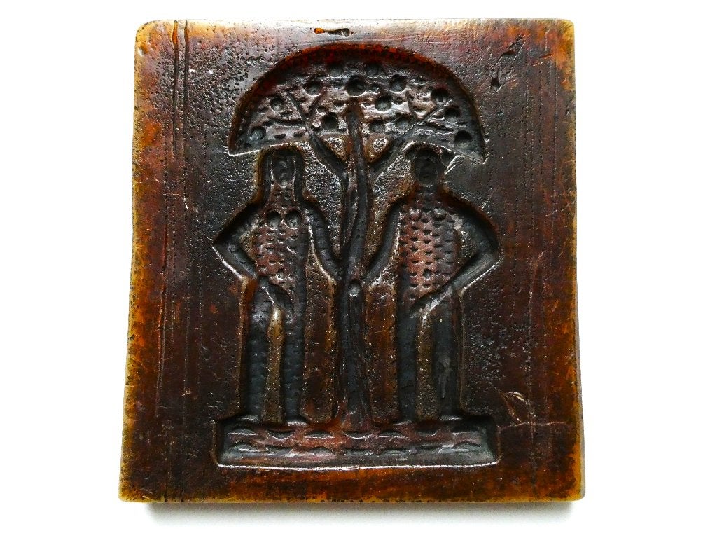Speculaasvorm koekplank botervorm Adam en Eva wasvorm, Ophalen of Verzenden