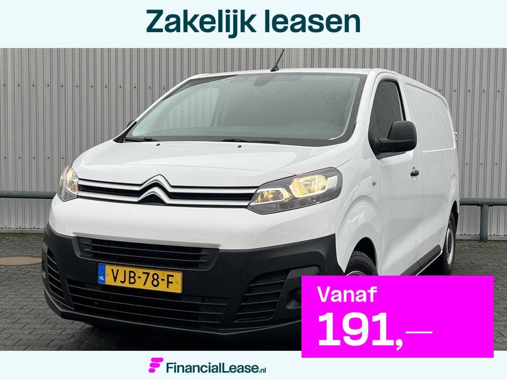 Citroen Jumpy 1.5 BlueHDI 120*CARPLAY*NAVI*CRUISE*A/C*3PERS*, 1556 kg, Citroën, Leder en Stof, Origineel Nederlands