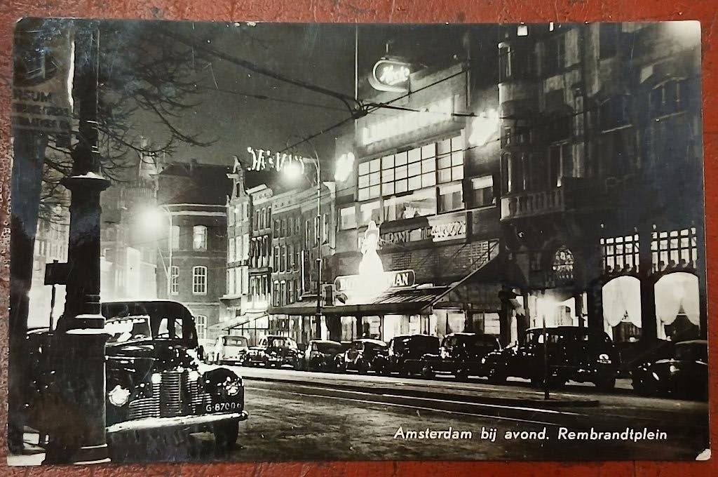 Ansicht Amsterdam Rembrandtplein  ca. 1920, Verzamelen, Verzenden, Voor 1920, Gelopen, Noord-Holland