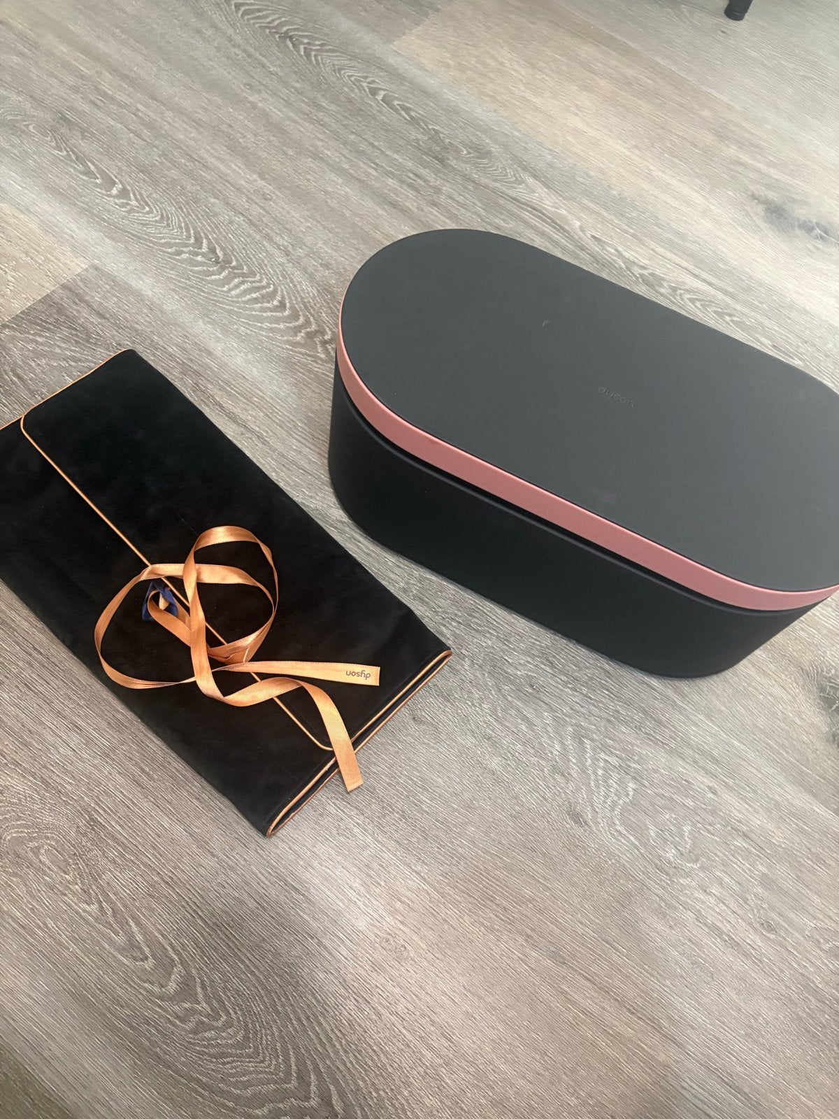 Dyson Airwrap Complete Long in Rosé/Nikkel met accessoires, Ophalen of Verzenden, Zo goed als nieuw, Haarverzorging